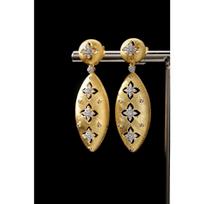 Retro-Style Court Four-Leaf Clover Design Earrings Gift Tide Models Versatile Temperament Simple Handmade Women's Earrings auksas
