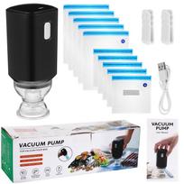1 Set Electric Vacuum Sealer Machine With Zip Bags Sealing Clamps For Cooking And Food Storage One Size juoda