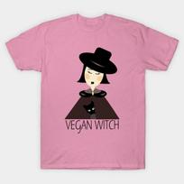 T Shirt Women Vegan Witch Harajuku Print Kawaii Tshirt Summer Short Sleeve Female T-Shirt Top Tee S rožinė