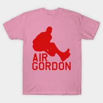 T Shirt Women Air Gordon Red Harajuku Print Kawaii Tshirt Summer Short Sleeve Female T-Shirt Top Tee S rožinė