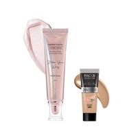 FACESCANADA Rose Glow Kit|Rose Gold Strobe Cream (30Ml) + Medium Natural All Day Hydra Matte Mini Foundation (15Ml)
