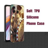 Spartan Black silikoninis telefono dėklas Xiaomi Redmi 7A 8A 9A 10A 11A 9C 10C 12C 13C 11 Prime A1 A2 Plus 12 4G Note 9T 12R Redmi A1 4G