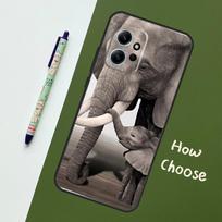 Elephant Baby Nature For Xiaomi Redmi Note 12S 11S 10S 9S Note 12 8 9 10 11 Pro Phone Case For Redmi 12 9 C 10C Redmi 9C gray