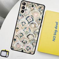 Muted Moroccan Mosaic Tiles Cover For Samsung Galaxy S22 S23 Ultra Note 20 10 Plus S9 S10 S20 S21 S23 FE Phone Case Galaxy S23