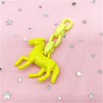 Unicorn Pony Glitter Glass Ball Loose-Leaf Notebook Pendant Accessory