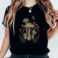 Summer Round Neck Printed Top Fashionable Casual Fox Pattern Short Sleeved Women's Pure Cotton T-shirts S