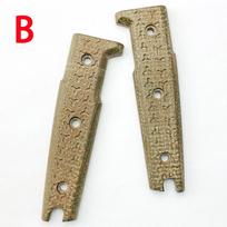 1 Pair  Micarta Material  Knife Handle Patch Material DIY Manual Knife Handle Material Accessories with Screws Finished Knife Handle Type B