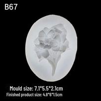 Peach Blossom & Sunflower Silicone Mold for Fondant, Aromatherapy Plaster, Refrigerator Magnet Decoration