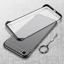 Berėmelis kietas PC plonas dėklas iPhone 16E 16 E 16e matinis permatomas smūgiams atsparus buferis žiedo laikiklis galinis dangtelis iPhone SE 4 5G SE4 16 Pro Max Capa for iphone 16E juoda