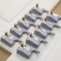 Hidraulinis LED spintelės vyris su šviesa baldų durims White Light Hinge Lamp + Battery