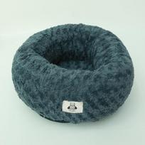 Warm Long Velvet Removable Nest Cat Sleeping Nest Rose Velvet Thickened Detachable Fully Washable Universal Nest Pad for Dogs and Cats dark gray blue