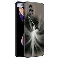 Ballet Girl Black Silicone Phone Case For Xiaomi Redmi 7A 8A 9A 10A 11A 9C 10C 12C 13C 11 Prime A1 A2 Plus 12 4G Note 9T 12R Redmi 9A