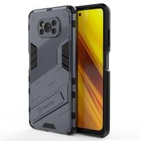 „Xiaomi Poco X3 Nfc Case“ automobilio magneto laikiklis, atsparus smūgiams šarvai, galinis dangtelis, skirtas „Mi Pocophone M2 Pro M3 F3 GT“ stovo telefono dėkliams For Poco X3 pilka spalva