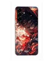 Case - Maniacase - Samsung Galaxy A56 - Silicone - Soft - Angry Luffy - Manga anime juoda