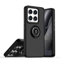 Šarvuotas matinis dėklas Xiaomi 14T Pro 5G dangtelis žiedas magnetinis laikiklis stovas smūgiams atsparus Coque Fundas For Xiaomi 14T juoda