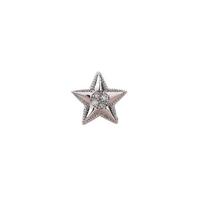 Maži žvaigždučių auskarai Temperamentas Kalėdų specialus Žėrintys pentagramos auskarai Prekyvietė Maži baziniai auskarai Copper (white gold with ear plugs)