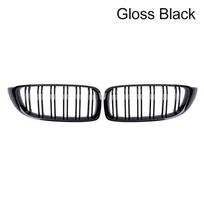 Pulleco Automobilio Priekinio Buferio Grotelės Racing Grotelės BMW 4 Serijai F32 F33 F36 M3 F80 M4 F82 12-18 Dvigubos Juostelės Blizgios Juodos Aksesuarai Gloss Black black