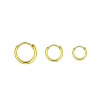 Simple Earbud Earrings for Women's New Trendy Earrings High-end Earrings 0.6cm