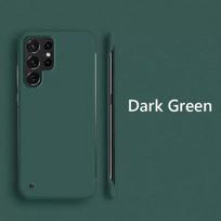 Berėmis Plonas Matinis Kietas PC Dėklas Samsung Galaxy S25 S23 S24 FE Ultra S21 FE S22 Plus 5G Smūgiams Atsparus Galinis Dangtelis Coque For Galaxy S23 black