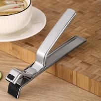 Anti-scald Clip for Bowl Plate Lifter Hot Clamp Holder Baking Pans Pizza Gripper Household Stainless Steel Kitchen Food Grill 19.00X8.00X2.50CM sidabras