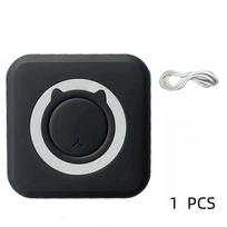 Mini nešiojamas terminis spausdintuvas, popierius nuotraukų kišeninis terminis spausdintuvas, belaidis spausdinimas „BT Connect“ spausdintuvai 200 dpi nuotraukų etiketė set A（1pcsPrinter） juoda
