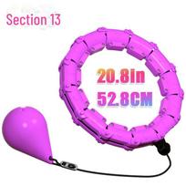 Classic Gravity Ball Detachable Hula Hoop: Non-Fall Slimming Tool. violetinė spalva