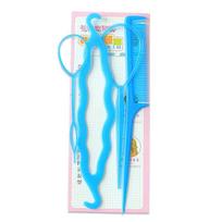Solid Color Plastic Loop Styling Tools Solid Color Topsy Pony Topsy Tail Clip Ponytail Hair Braid Maker Styling Tools