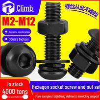 10.9 Grade High-Strength Hex Socket Pan Head Bolt Nut & Washer Set M3*10