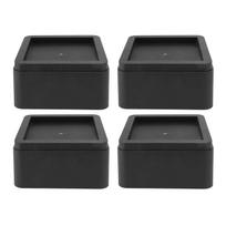 4Pcs Furniture Risers Plastic Quadrangle 3in Couch Riser Pads Home Accessories for Bed Desk Chair