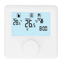 Skaitmeninis temperatūros reguliatorius LCD ekranu Programuojamas termostatas katilui Baltas 30?230VDC black
