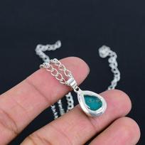 Natural Blue Opal Locket HandCrafted Fine Polished 925 Sterling Silver Pendant with Morden Design Gift for Wedding Bridal ThanksGiving