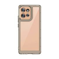 For Motorola Edge 50 Neo Case Motorola Edge 50 Neo Cover Couqe Clear PC Shockproof Silicon Phone Back Cover Motorola Edge 50 Neo Motorola Edge 50 Neo pilka spalva
