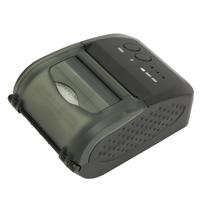 Portable Receipt Printer 58mm Bluetooth 4.0 Fast Printing Low Noise Mini Thermal Printer for Homes EU Plug gray
