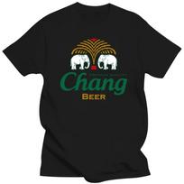Chang Beer Thai Drink T Shirt Singha Lao Leo Tiger Carabow Bali Gift New From US harajuku  graphic t shirts S smėlis