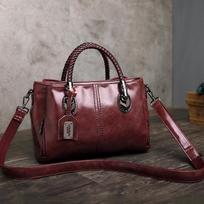 2024 Xidi Paul Retro Style Color-Contrast Woven Crossbody Handbag for Women, Large Capacity bordinė