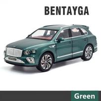 1:24 „Bentayga“ visureigio lydinio prabangaus automobilio modelis, lieto metalo žaislinio automobilio modelis, didelio modeliavimo modelis, garso ir šviesos kolekcija, vaikams, berniukams, dovana žalia