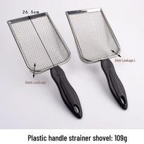 Stainless Steel Cat Litter Scoop for Bentonite & Mineral Sand 3mm Holes gray