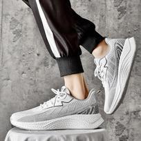 Vyriški laisvalaikio batai Lengvi Patogūs vaikščiojimo sportbačiai Tenis masculino Zapatillas Hombre Vyriški batai Suvarstomas tinklelis 39 pilka spalva