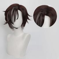 Mr. Reca Cosplay Wig Honkai Star Rail Reca 30CM Short Heat Resistant Synthetic Hair Anime Role Play Wigs + Wig Cap One Size