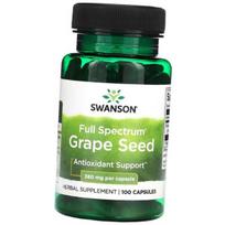 Grape Seed Extract, Full Spectrum Grape Seed 380, Swanson 100 caps (71280161) 100caps