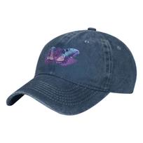 Electronic Butterfly Summer New Classic Fashion Cowboy Hat Unisex Cotton Adjustable Breathable Outdoor Leisure Duck Tongue Cap Adjustable balta
