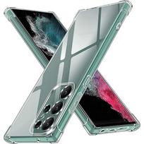 Samsung S25 Ultra dėklas Samsung Galaxy S21 S22 S23 S24 fe S25 Plus S 25 Ultra dangtelis Silikoniniai smūgiams atsparūs skaidrūs dėklai S22 gryna