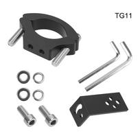 TG11/TG13 Motorcycle Headlight Bracket Spotlight Holder Universal Mount Adjustable Clamp Motorcycle Accessories Aluminum Alloy black