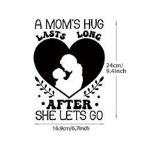 A Mom's Hug Thermo Transfer T-Shirt Parches Ropa Diy Heat Press Appliqued Clothes Stickers Hoodies Iron On Transfer