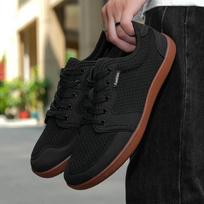 Nauji unisex platesni batai kvėpuojantis tinklinis vyriškas basas batai plačiapadžiais prekės ženklo plokščiapadžiai minkštas Zero Drop padas, platesnis batai didelio dydžio 36 brown
