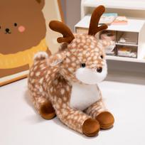 Cute Deer Rag Doll Giraffe Doll Simulation Sika Deer Plush Toy Christmas Gift Elk Woman 25cm