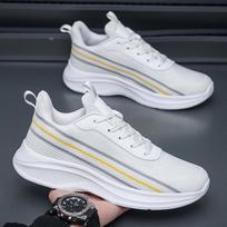 Casual Sneaker Loafers Fabric Sports and Leisure Apring and Autumn Non-slip Shoes for Men Ventilate Soft and Comfortable Fashion 39 balta