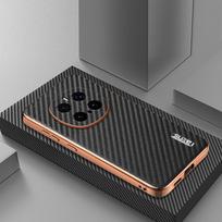 For Xiaomi Mi 15 14 Ultra Case Luxury PU Plating carbon fiber Protect Back Cover Case For Xiaomi Mi 15 14 Pro Ultra Phone Shell For Mi 15 Ultra juoda