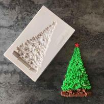 Kalėdų eglutės formos silikoninė forma tortų dekoravimui, fondantui, sausainių įrankis, 3D, pasidaryk pats, kepimui