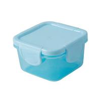 Mini šaldytuvo daržovių dėžutė Plastikinis laikymo dėklas Kūdikių maisto indelis Sandarus virtuvės sandariklis Mikrobangų krosnelės dėžutė mėlyna